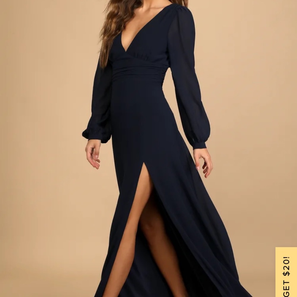 Lulu’s Love You So Long Sleeve Maxi dress